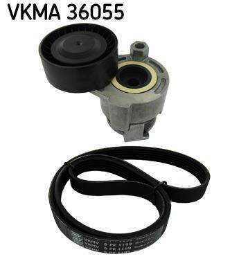 Kit de courroie d'accessoire (Courroie d’alternateur) SKF ref. VKMA 36055